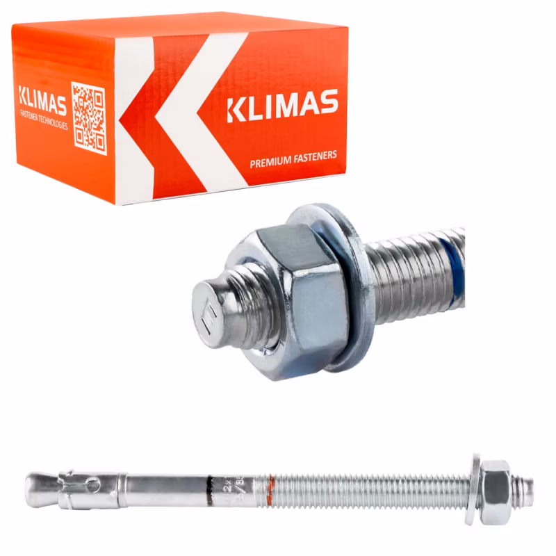 Kotwy mechaniczne do betonu Klimas LE-ZN 12×165 mm kotwy ekspresowe 25szt