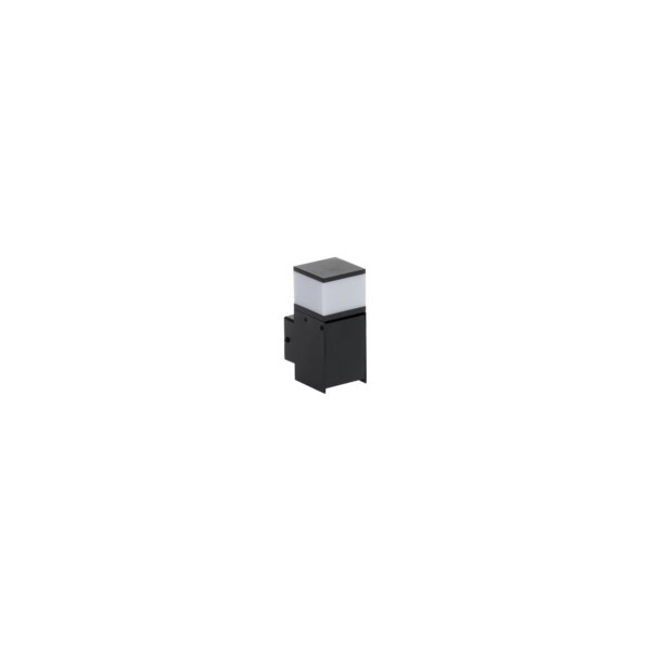 Kinkiet ścienny zewnętrzny Kanlux Dasten czarny kwadratowy 1 x G9 x 11W IP44 wym: 16 x 9,7 x 7 cm – 1 szt.