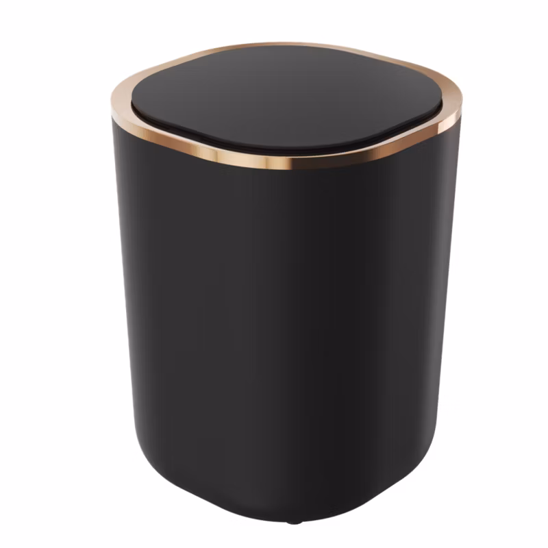 Kosz Na Śmieci Bezdotykowy Granitan Czarno Rose Gold Automatyczny Czujnik Ruchu 12L 1 szt.