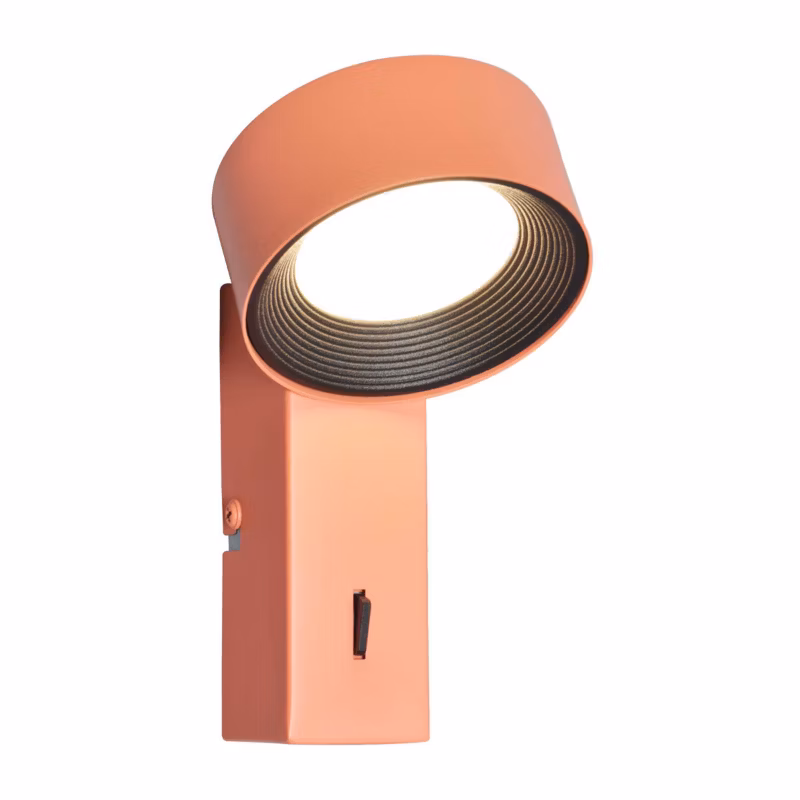 Kinkiet Italux OTAL z włącznikiem pomarańczowy LED 1×1.8W 489lm Neutralna biel IP20 -1 szt.