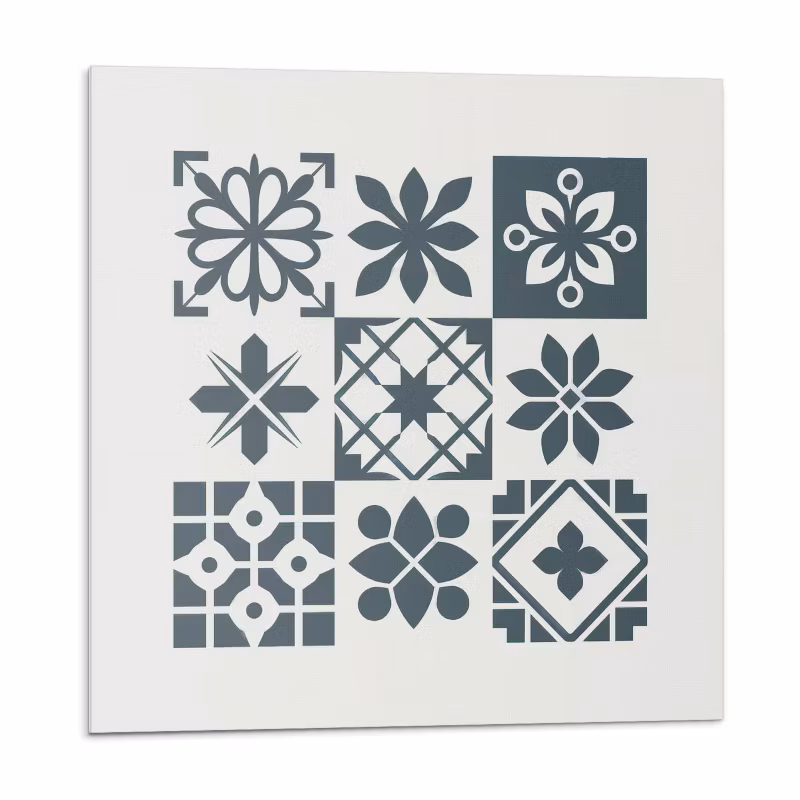 Kafelki samoprzylepne Wallfluent 20×20 cm Stylowe wzory geometryczne 20 szt.