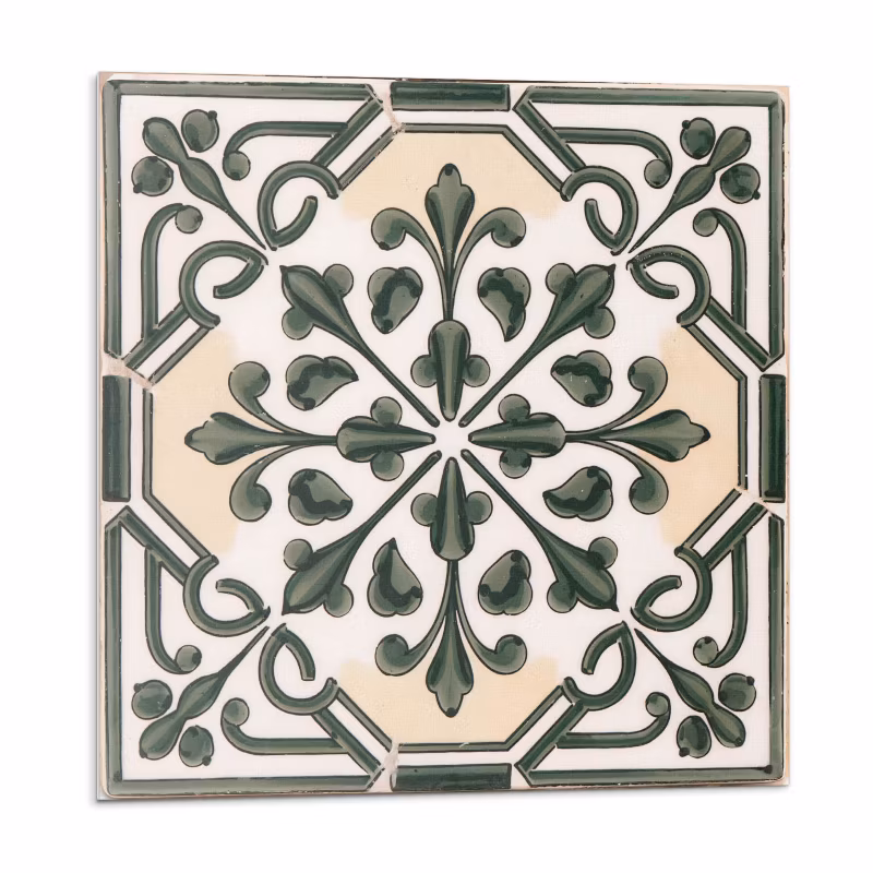 Kafelki samoprzylepne Wallfluent 50×50 cm Motyw botaniczny na płytce 4 szt.