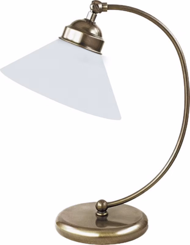 Lampa biurkowa Rabalux Marian biały i brąz 1 x E27 x 60W IP20 wym: 39 x 21.5 x 21.5 cm metal – 1 szt.