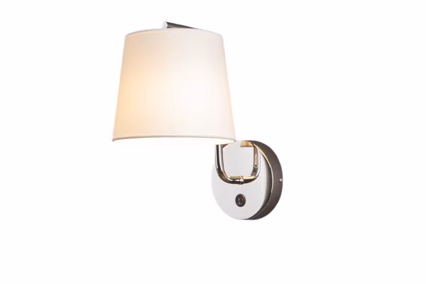 Kinkiet ścienny Maxlight Chicago chromowany biały 1 x E27 x IP20 wym: 32 x 20 x 30 cm – 1 szt.