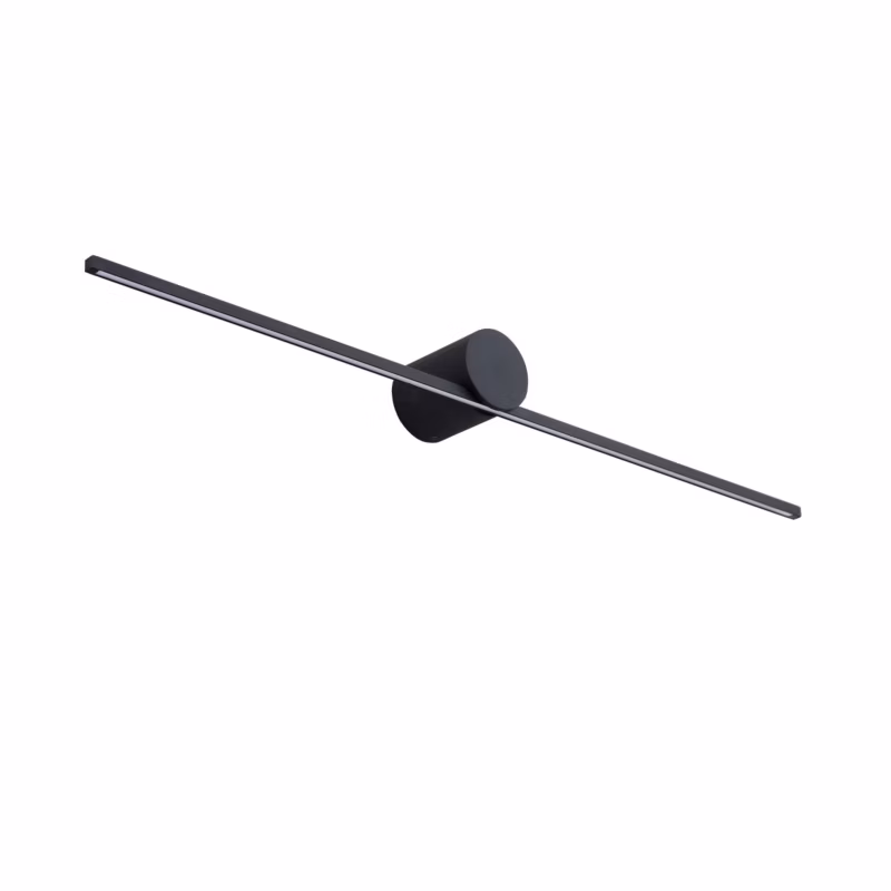 Kinkiet ścienny Light Prestige Modern czarny LED 8W 3000K 1100lm IP44 wym: 6,5 x 60,4 x 7,2 cm – 1 szt.