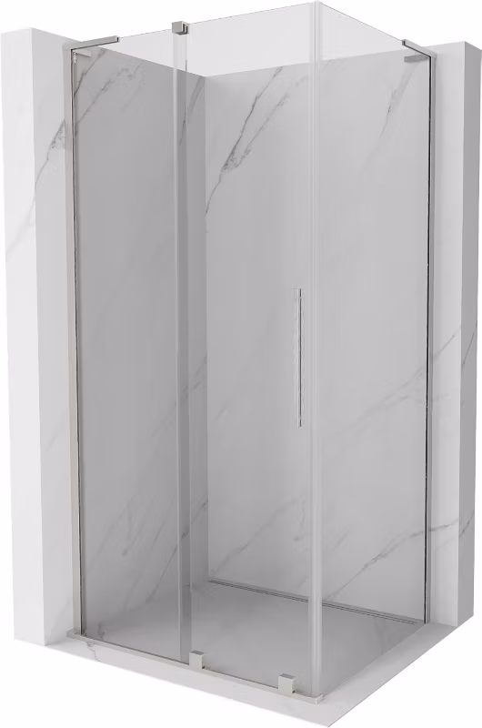 Kabina prysznicowa Mexen Velar L rozsuwana 120 x 110 cm transparent nikiel szczotkowany 1 szt.