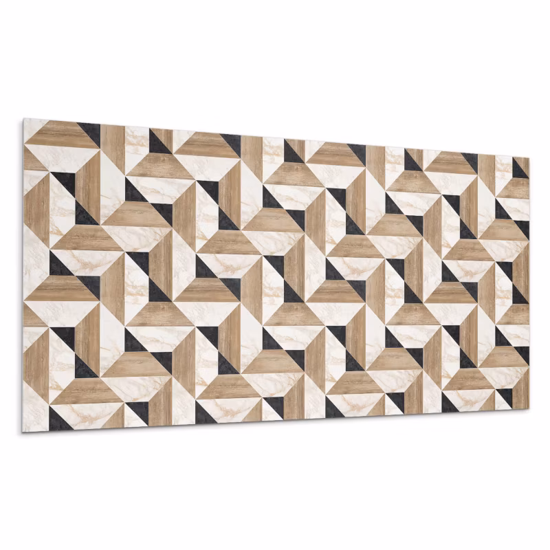 Kafelki samoprzylepne Wallfluent 60×30 cm Wzór geometryczny na płytkach 6 szt.