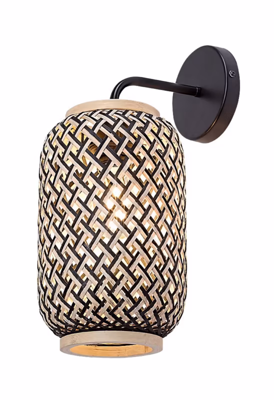 Kinkiet ścienny Rabalux Adalla czarny matowy-wielokolorowy 1 x E27 x IP20 wym: 37 x 17 x 24 cm – 1 szt.