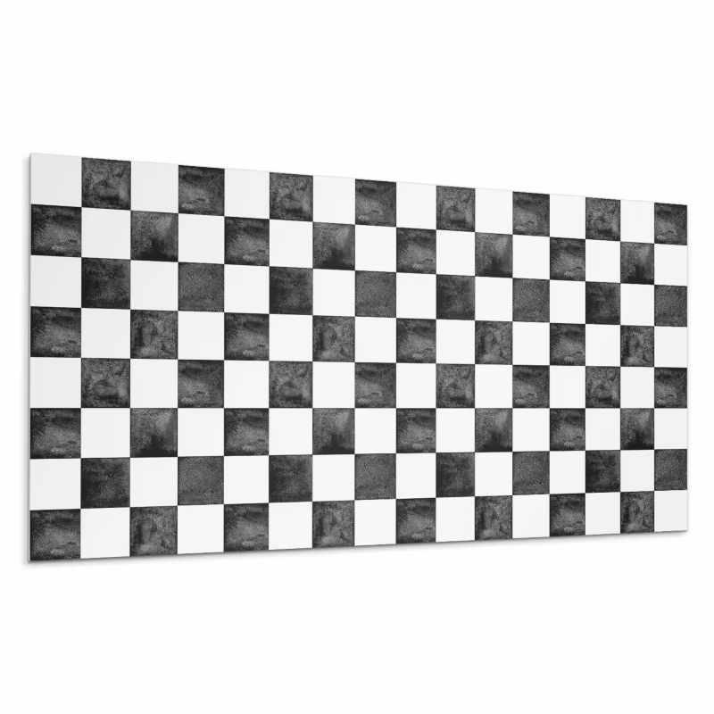 Kafelki samoprzylepne Wallfluent 60×30 cm Motyw szachownicy z wykończeniem 6 szt.