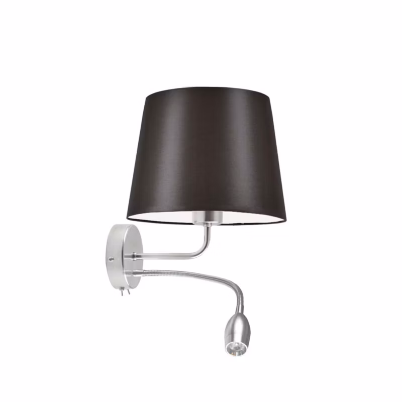 Kinkiet Volta Light Factory Blues Czarny Abażur 1xE27 1szt. 5903628487961