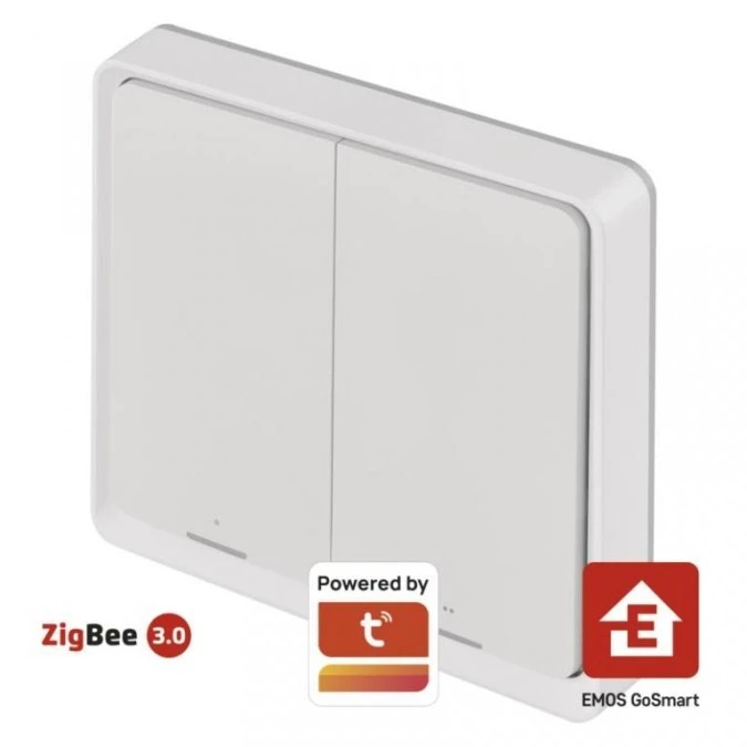 Przenośny kontroler scenerii IP‑2002ZW, ZigBee 3.0, dwuprzyciskowy H5012