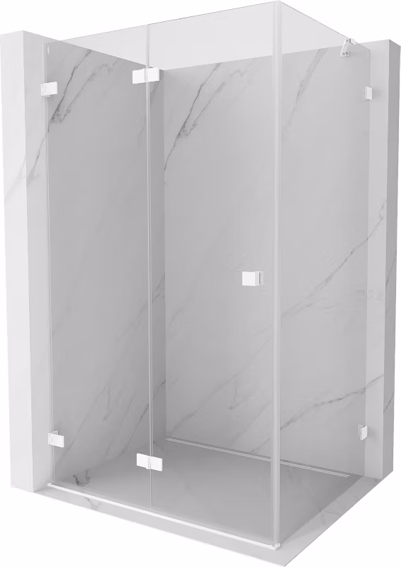 Kabina prysznicowa Mexen Lunar-F transparent biała 95×90 cm 1 szt.