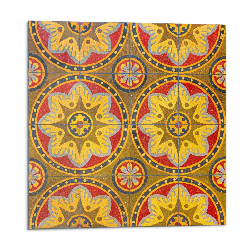 Kafelki samoprzylepne Wallfluent 50×50 cm Motyw kwiatowy ożywiający przestrzeń 4 szt.