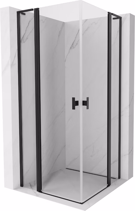 Kabina prysznicowa Mexen Mist L czarna 95×95 cm 1 szt.